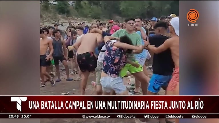 Habló el joven que grabó la multitudinaria pelea en Alpa Corral