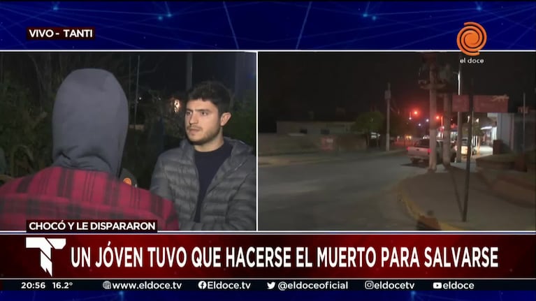 El testimonio del baleado que fingió estar muerto en Tanti
