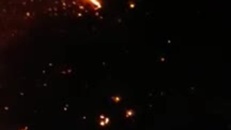 Dramático fuego en la comuna San Roque