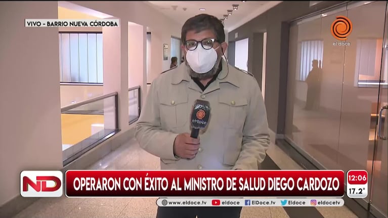 El ministro de Salud Diego Cardozo fue operado con éxito del tumor
