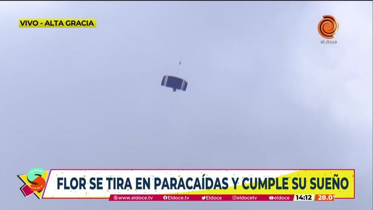 Seguimos: el salto en paracaídas de Flor Ferrero