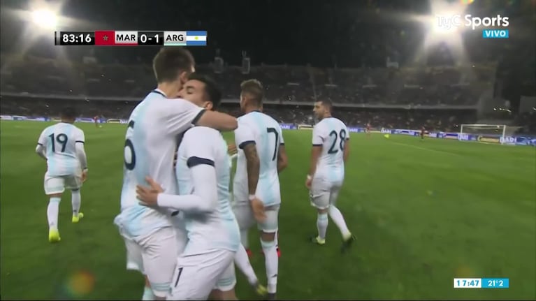 El gol de Correa para Argentina vs. Marruecos