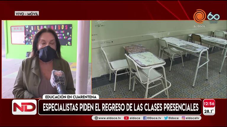 Córdoba: especialistas piden el regreso a las clases presenciales