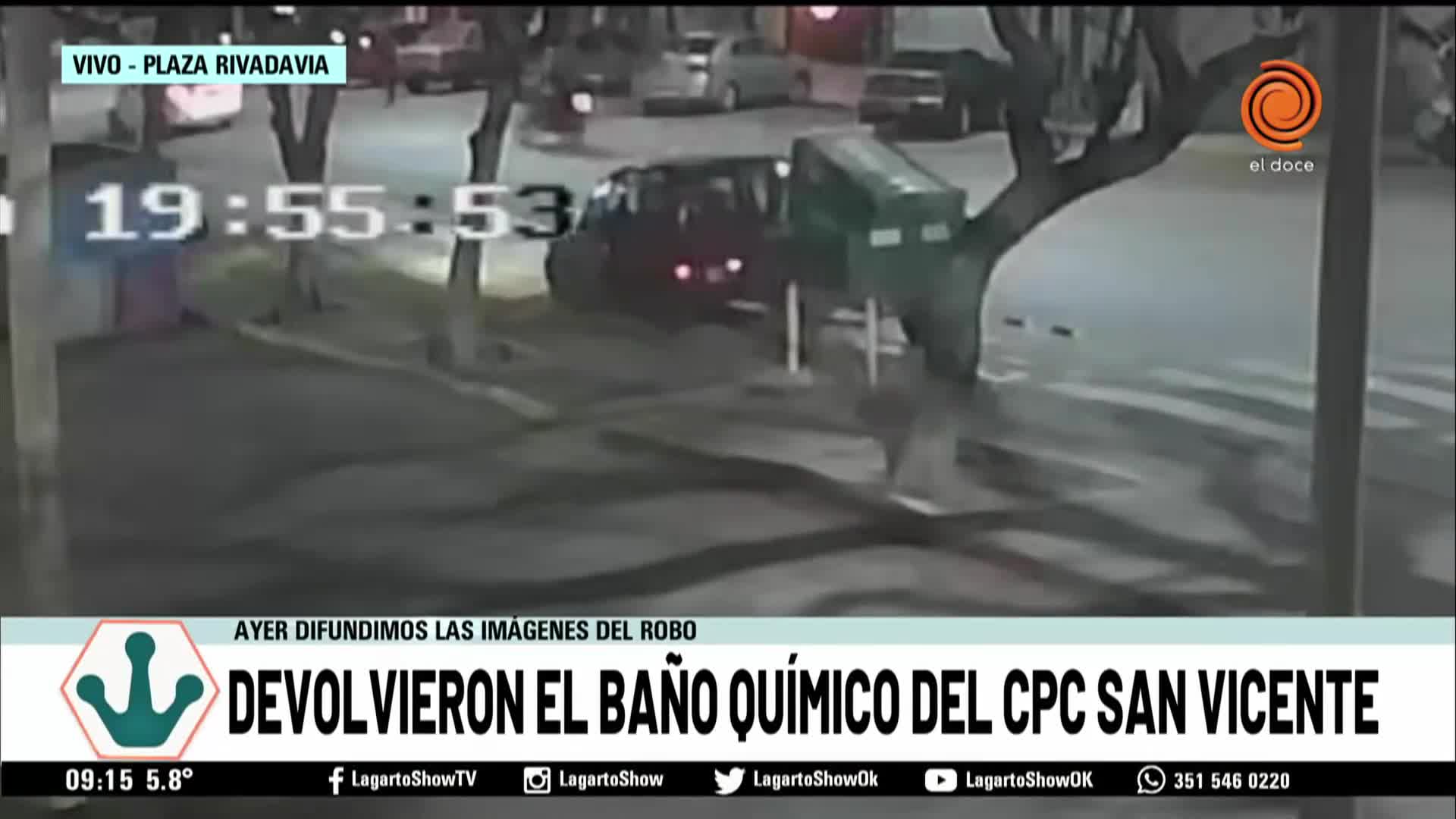 Devolvieron el baño químico del CPC San Vicente