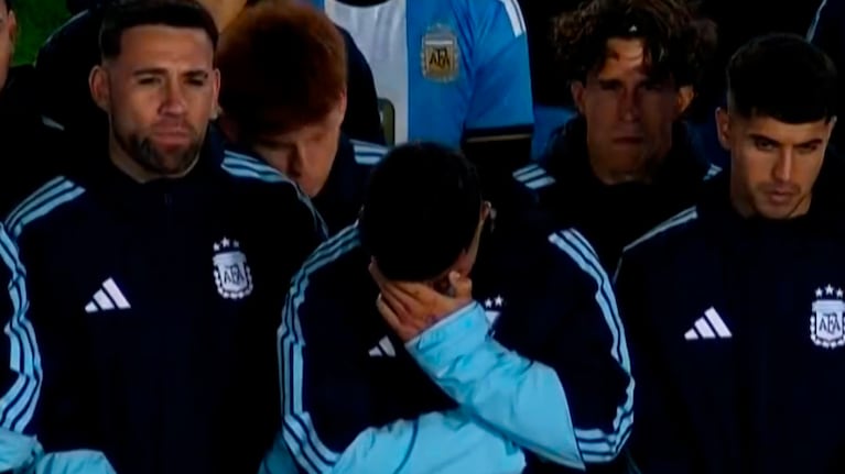 El llanto de Enzo Fernández en la despedida de Messi