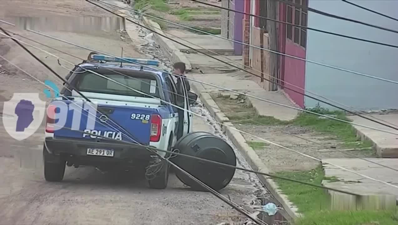 Quiso robar un tanque de agua y lo detuvieron 