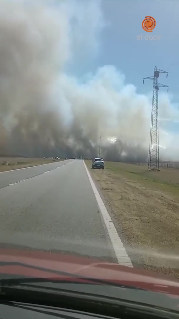 Impactante incendio en Traslasierra