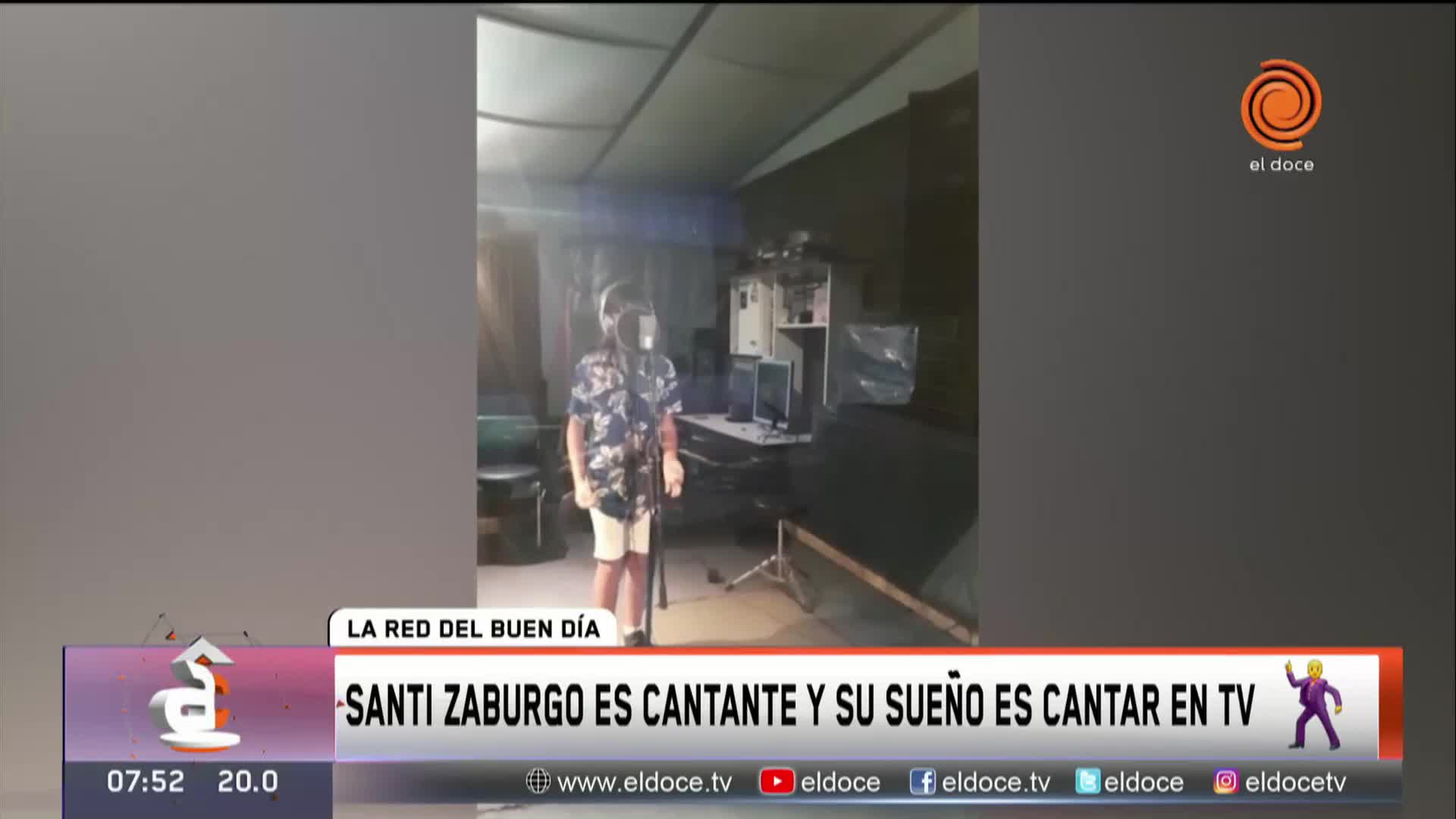 Santi es fan de La Konga y cumplió uno de sus sueños