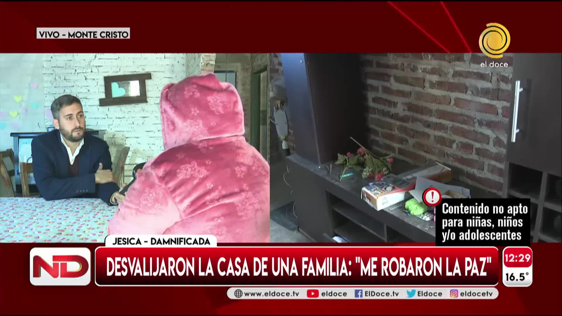 El vecino le robó y cuando lo fue a buscar la golpeó