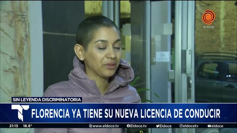 Florencia ya tiene su nueva licencia de conducir: "Esto va a ayudar para futuro"