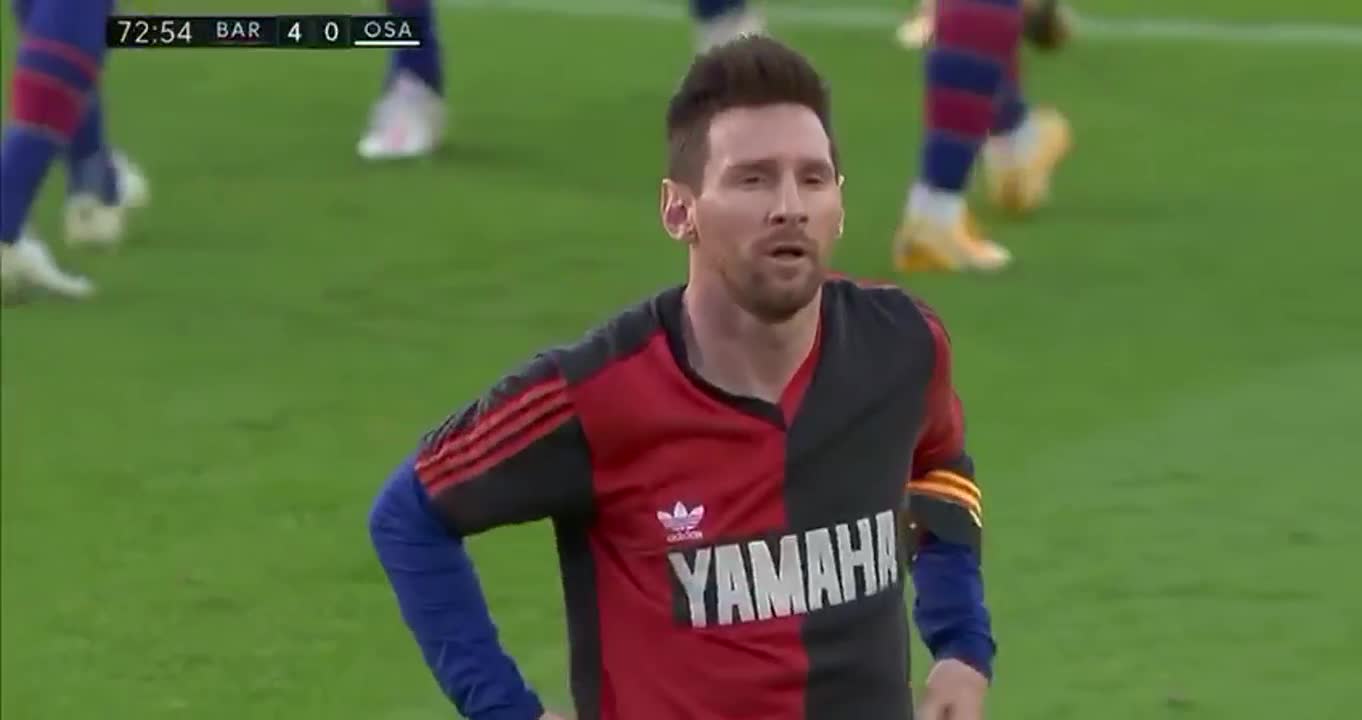 El particular homenaje de Messi a Maradona 