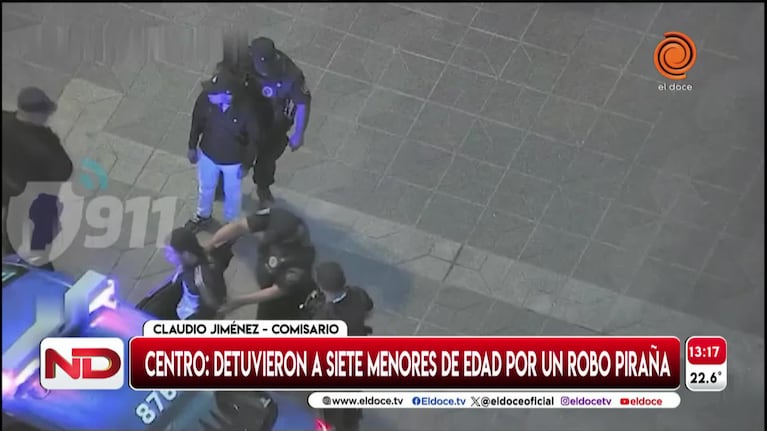 Corridas, robos y menores detenidos en el centro