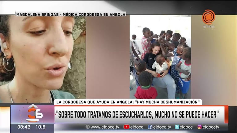 La historia de Magdalena, la médica cordobesa en Angola