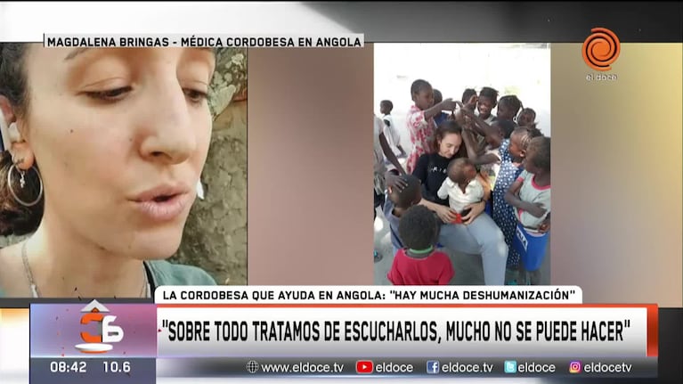 La historia de Magdalena, la médica cordobesa en Angola