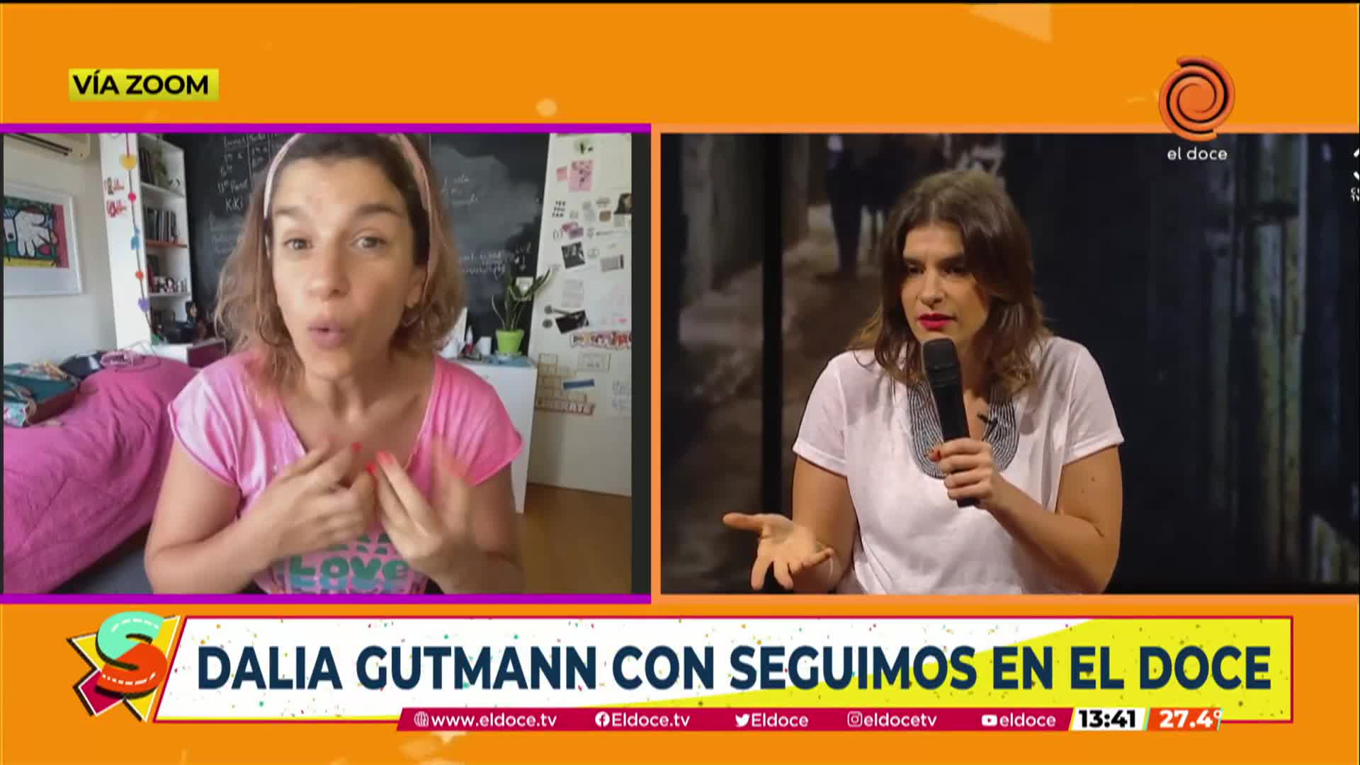 Dalia Gutmann con Seguimos en El Doce