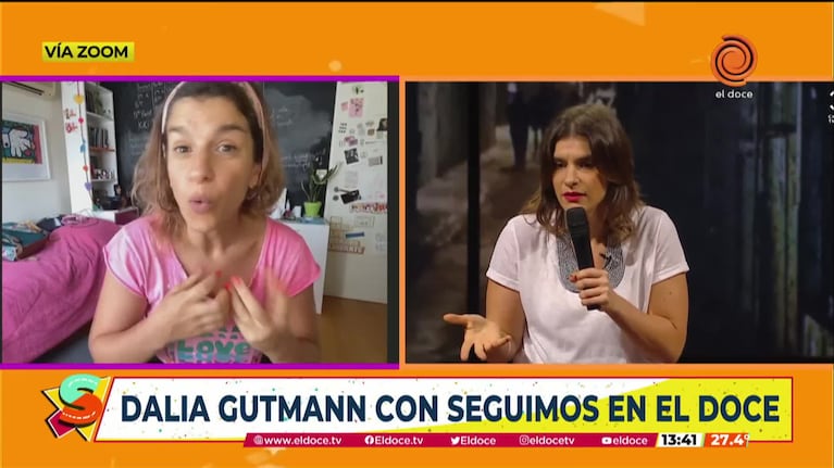 Dalia Gutmann con Seguimos en El Doce