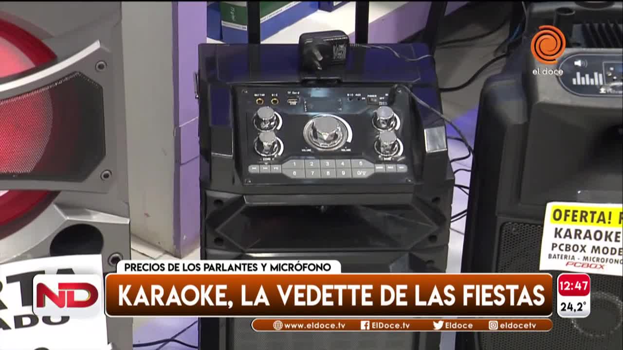 El karaoke fue la vedette de las fiestas