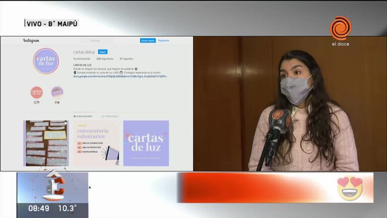 Cartas de luz: un proyecto que busca acompañar a los pacientes internados