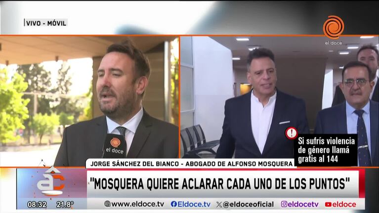 Tras la declaración de la policía, Mosquera quiere “aclarar cada uno de los puntos”