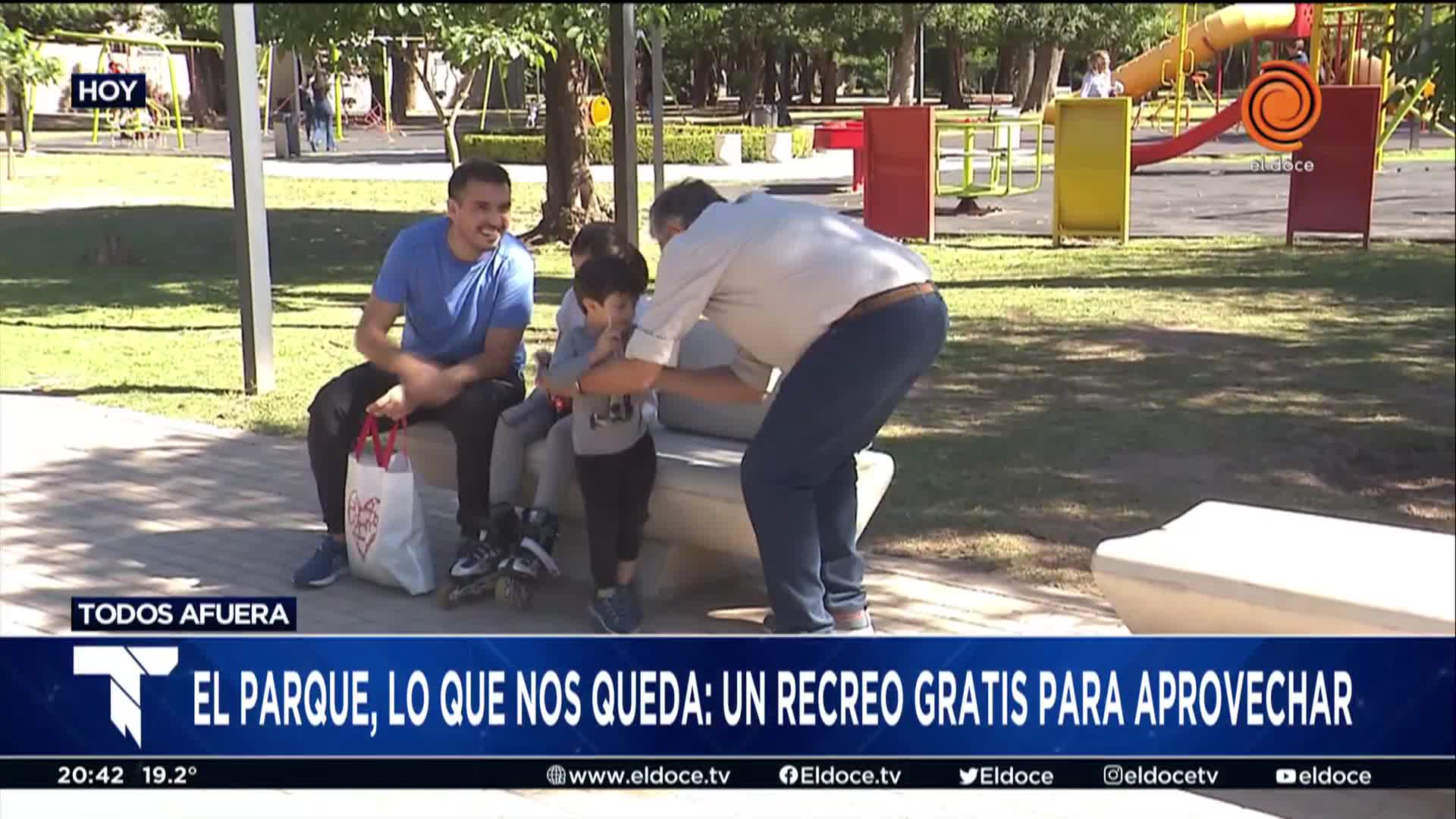 Los parques, una opción segura para quienes se quedan en Semana Santa