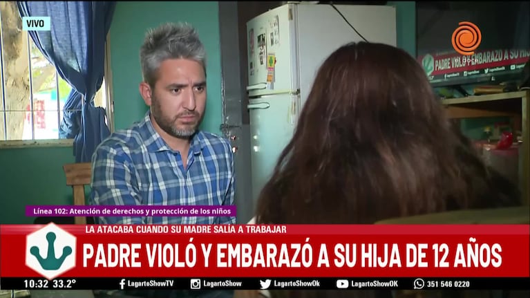 Violó y dejó embarazada a su hija de 12 años