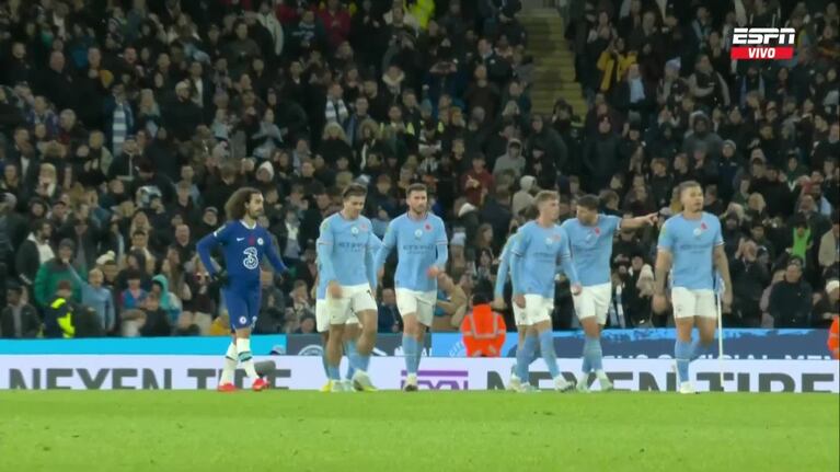Julián Álvarez marcó otro gol para Manchester City