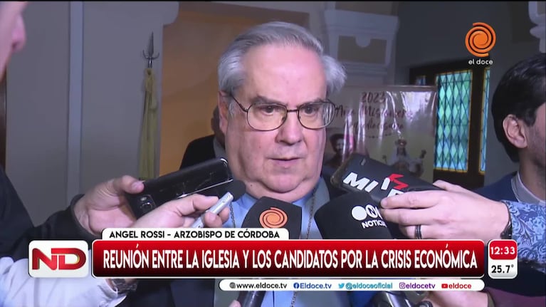 Reunión entre la iglesia y los candidatos a gobernador de Córdoba por la crisis económica