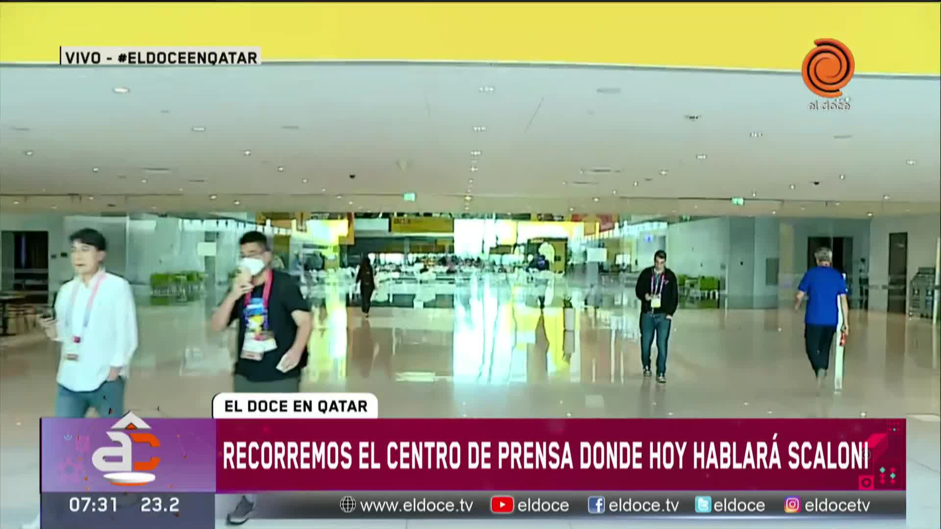 Las curiosidades del centro de prensa de Qatar 