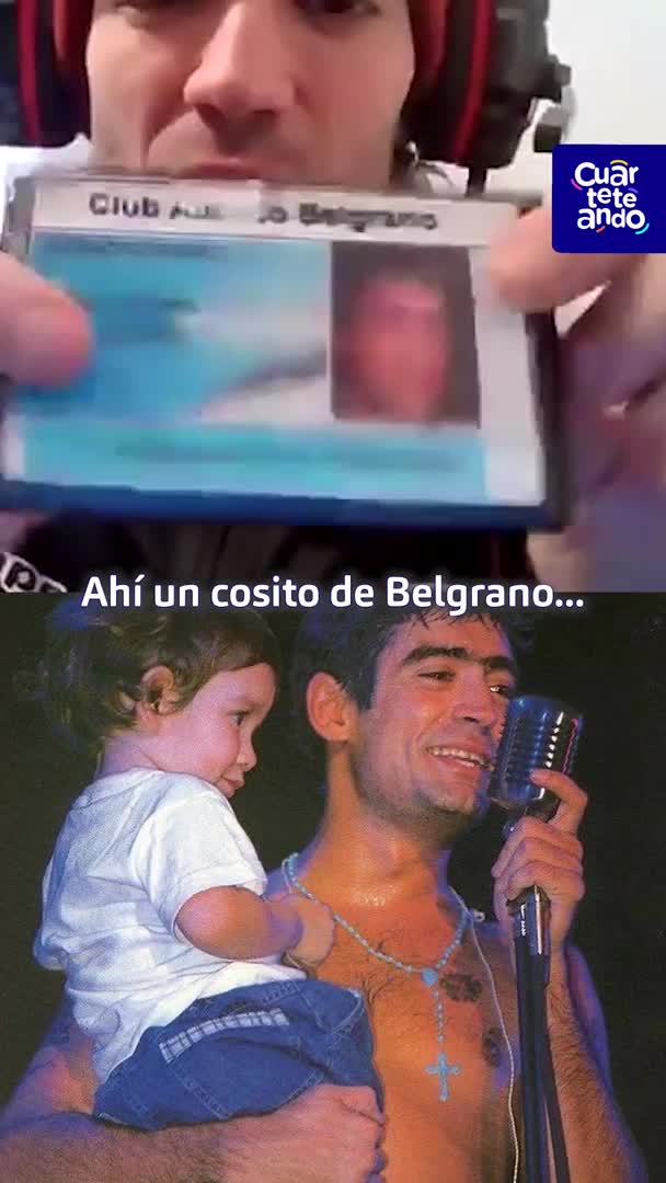 Ramiro Bueno compartió el carnet de socio de Belgrano del Potro