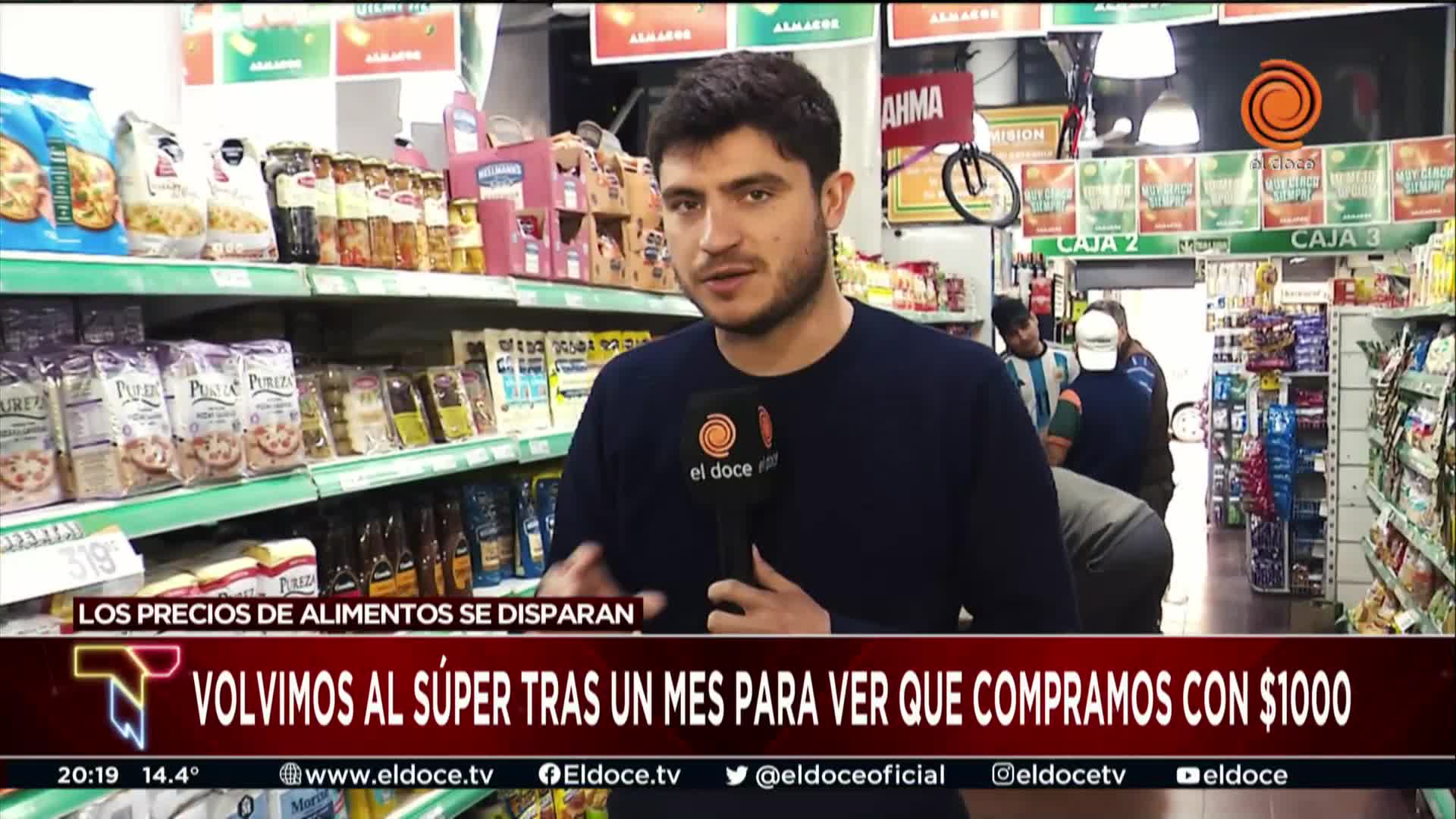 Los aumentos de productos básicos en un mes