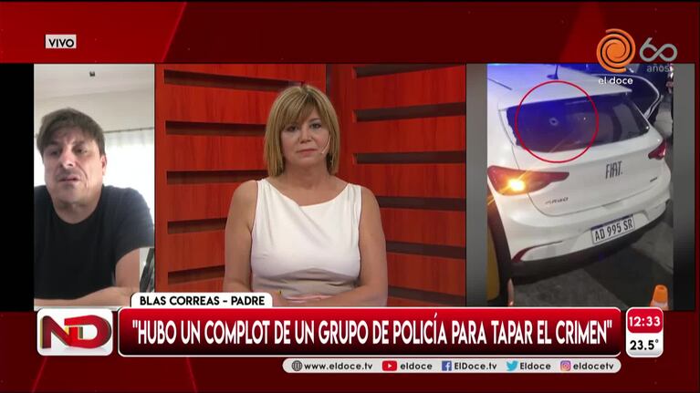 El papá de Blas Correas: "Espero que del Gobierno den la cara"