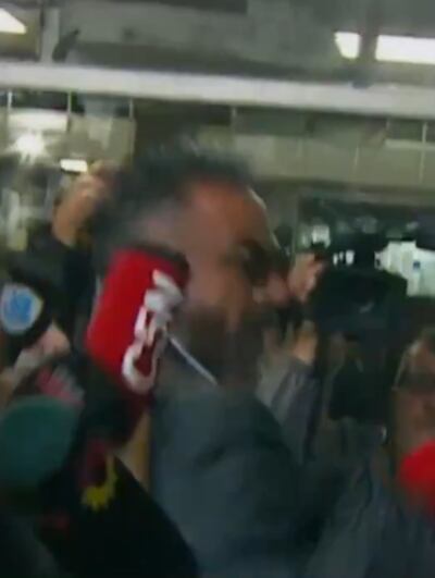 Agredieron a Leopoldo Luque en el ingreso a Tribunales