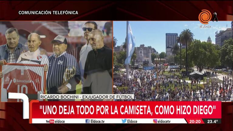 Ricardo Bochini, el ídolo de Maradona: "Puso a la Argentina en lo más alto del mundo"