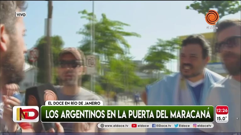 Así se vive la previa del partido Argentina-Venezuela