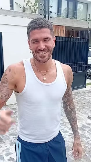 Rodrigo de Paul grabó un video para el hijo de un repartidor