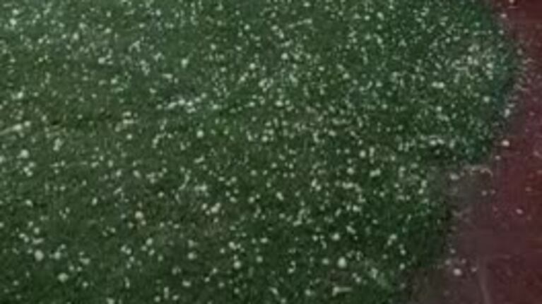 Cayó granizo en el interior de Córdoba