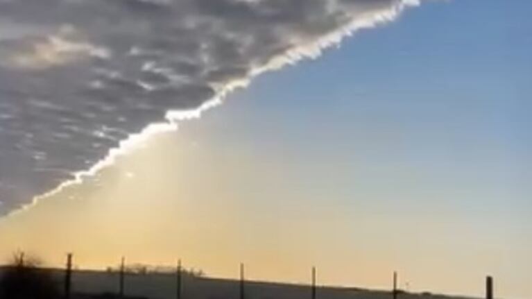 Una nube arcus cautivó a los vecinos de Ucacha