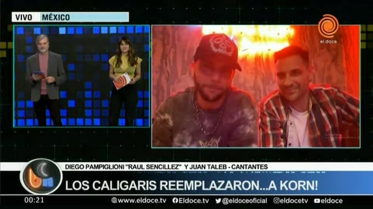 Los Caligaris reemplazaron a Korn en México