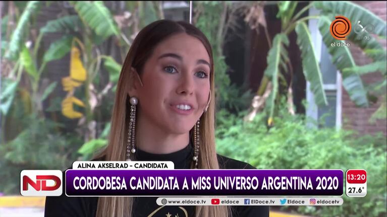 La cordobesa candidata a Miss Universo: “La belleza no se mide ni se pesa, se demuestra”