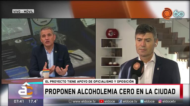 Qué dijo el viceintendente por la alcoholemia cero