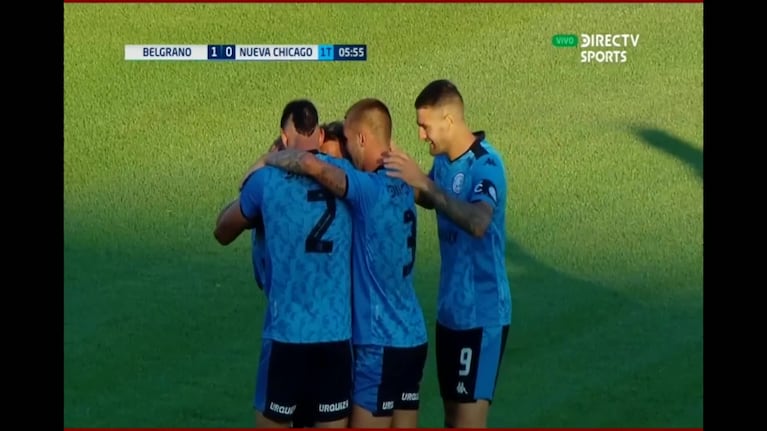 Golazo de Ulises Sánchez para Belgrano 1 - Nueva Chicago 0