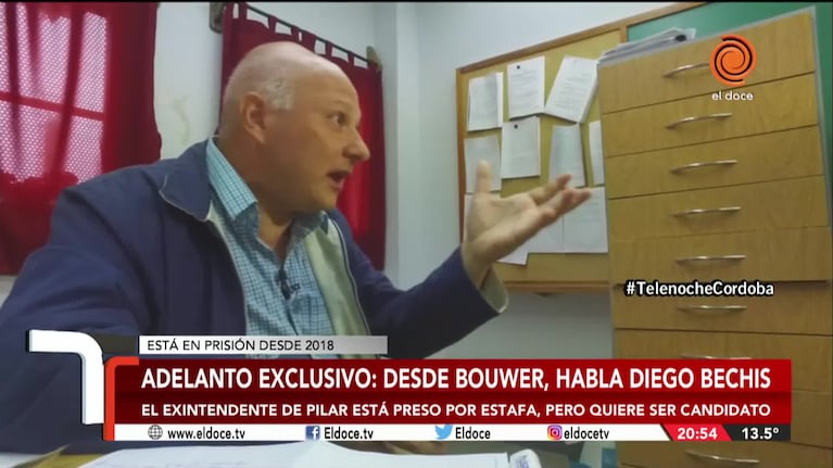 El exintendente de Pilar busca ser candidato desde la cárcel de Bouwer