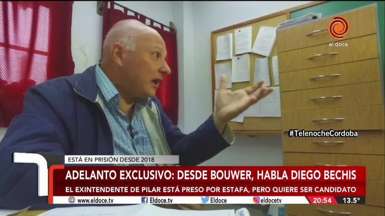 El exintendente de Pilar busca ser candidato desde la cárcel de Bouwer