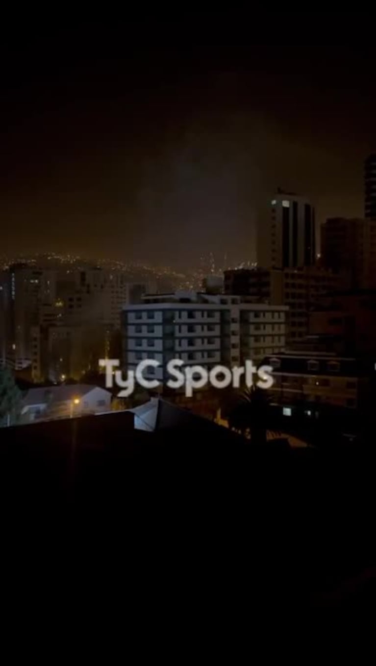 Las bombas de estruendo en el hotel en el que para la Selección