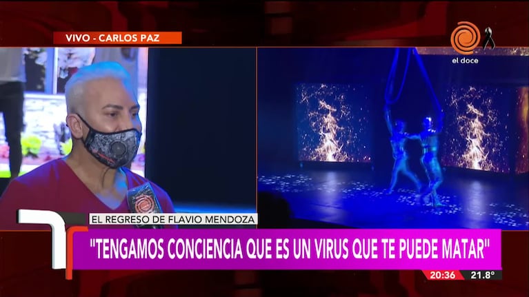 Flavio Mendoza volvió al teatro y reveló qué le afectó tras contraer coronavirus