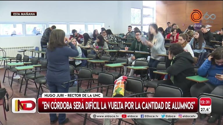 La UNC descarta un regreso masivo a clases presenciales en 2020