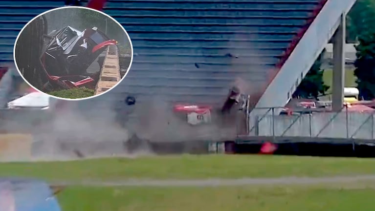 El impresionante accidente del cordobés que se estrelló contra la tribuna en la final del Top Race
