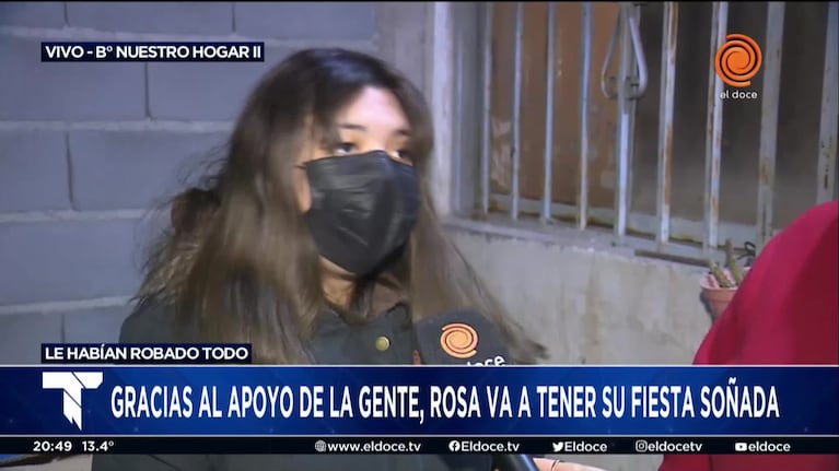 La emoción por la fiesta de 15 de Rosa