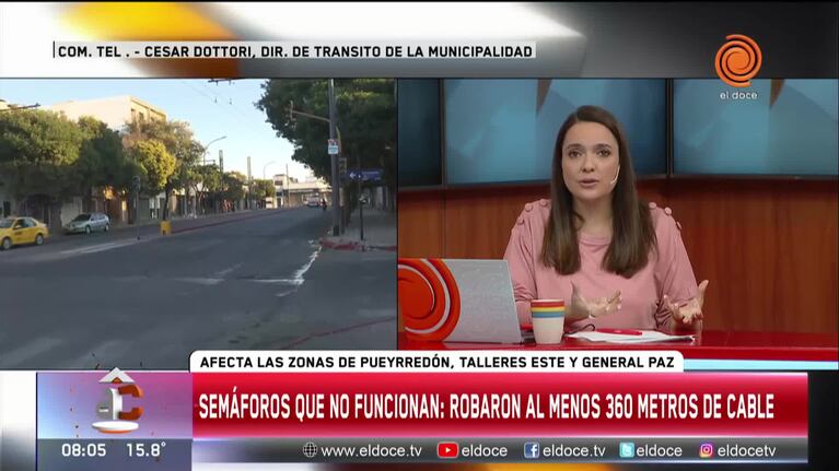 Robaron al menos 360 metros de cables de la red de semáforos