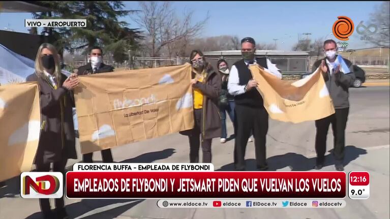 Empleados de aerolíneas low cost reclaman que vuelvan los vuelos